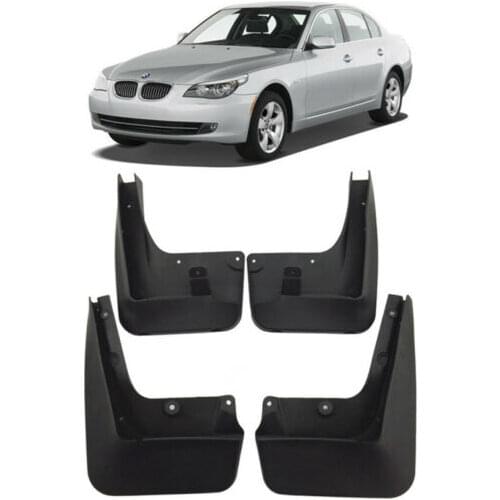4pcs Molded Car Mudflaps Front Rear Mudguards For 2006-2010 BMW 5 SERIES E60 Mud Flap Splash Guards Car fender Flares