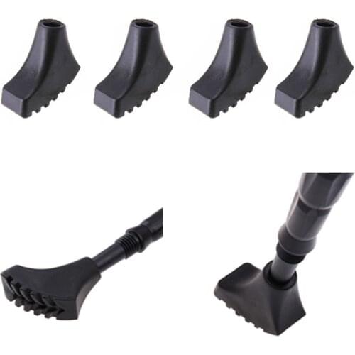 4Pcs Trekking pole cane climb replacement alpenstock outdoor camp tip rubber nordic walk stick hike protector cap