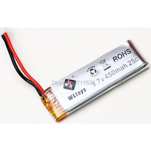 100% Original Battery V977-006 3.7V 450Mah Lipo Battery Parts For WLToys V977 V930 6CH 3D 2.4GHz Flybarless RC Helicopter