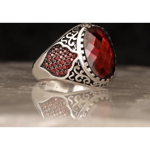 925 Sterling Silver Ring with Natural Zircon Stone Silver Women Ring Silver Men Ring Gifts for Him Gifts for Father