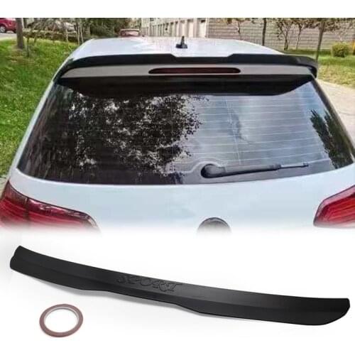 1Pc Car Rear Roof Spoiler Refitting the top wing of rear wing spoiler For Volkswagen VW Golf 7 7.5 2014-2018 Car Accessories