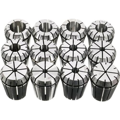 12pcs ER32 Chuck Collet 1/8 to 3/4 Inch Spring Collet Set For CNC Milling Lathe Tool