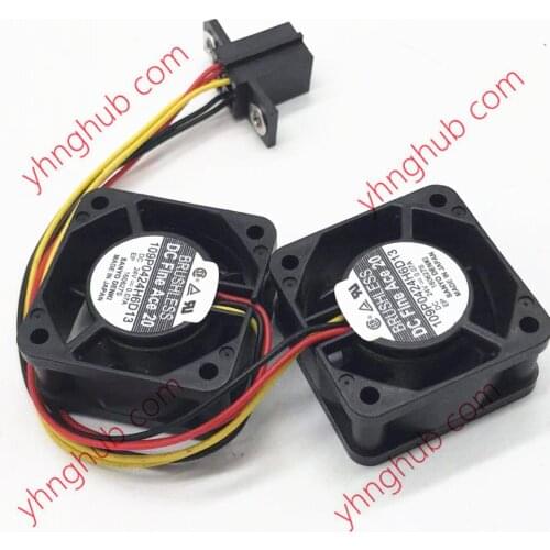 Sanyo Denki 109P0424H6D13 Double Fan Server Cooling Fan DC 24V 0.07A 40x40x20mm 3-wire