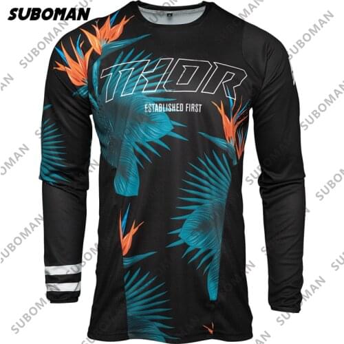 Thor 2021 Pro Team Motorcycle mountain bike team downhill jersey MTB sportswear bike motorcycle shirt off-road mountain jersey