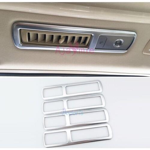 Chrome Car Styling Roof Air Conditioner AC Outlet Vent Trim Panel 2016 2017 2018 2019 For Toyota VELLFIRE 30 Alphard Accessories