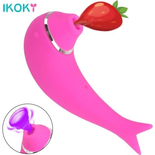 IKOKY Clit Sucker Masturbator Tongue Vibrator Sex Toys for Women Vagina Massager Oral Sex Nipple Sucker Clitoris Stimulator