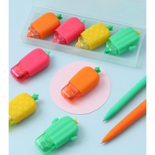 1PC Kawaii 6M Carrot Fruit Vegetable Plastic Correction Tape Stationery Office School Supply Gift Nice Things Corrector Novel