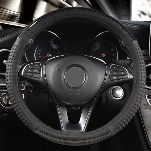 ZHOUSHENGLEE Leather Car Steering Wheel Cover For Smart all models fortwo forfour auto styling accessories