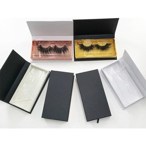 Magnetic Lash Empty Boxes Custom Logo Private Label For 6D Silk eye lash 3D 25mm False Mink Eyelashes 5D 28mm 30mm Fluffy Lashes
