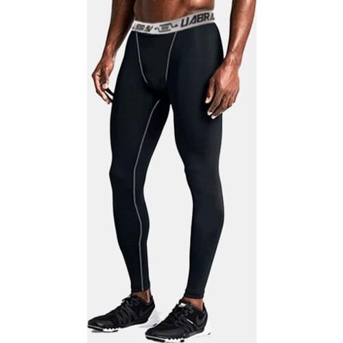 Men Compression Tight Leggings Running Sports Male Gym Fitness Jogging Pants Quick Dry Trousers Workout Training Yoga Bottoms