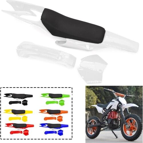 Set High Strength Plastic Fender Fairing Boday Kits With Stool For Chinese 2 Stroke 47cc 49cc Apollo Orion Mini Dirt Bike