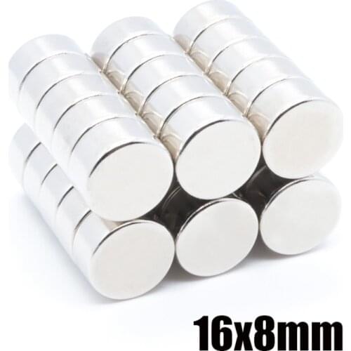 3pcs16×8mm N50 Neodymium Magnets Rare Earth Round Supper Strong Grade
