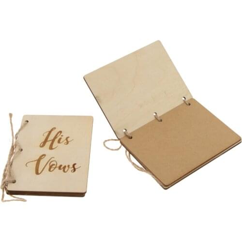 Unpainted Wedding Vow Booklets His Vows Her Vows Book Party Accessories