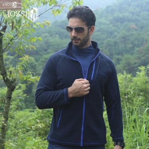 2018 New Autumn Winter Mens Jacket Male Fleece Antistatic Jackets Men Solid Cardigan Outwear Jacket JOZSI Brands