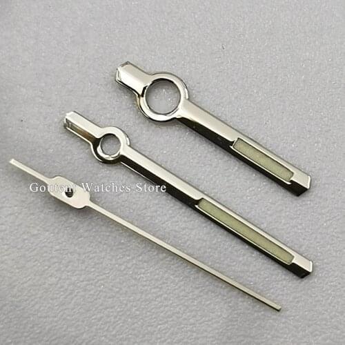 2020 New Silver/Gold Green Luminous Watch Hands Fit O-rient 46943 46941 Movement Watch Hands Parts