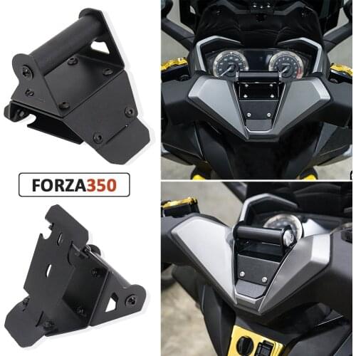 NEW Motorcycle Front Phone Stand Holder Smartphone Phone GPS Navigaton Plate Bracket For Honda Forza 350 2020 2021