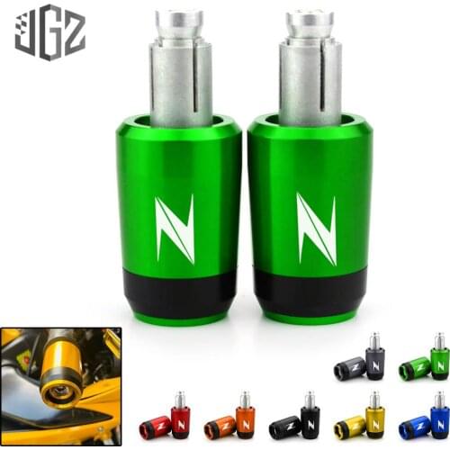 Pair Motorcycle Balance Sliders Grips Plug CNC Aluminum Handlebar Bar Ends For Kawasaki Z750 Z800 Z900 Z1000 Z250 Z300 Z400 Z650
