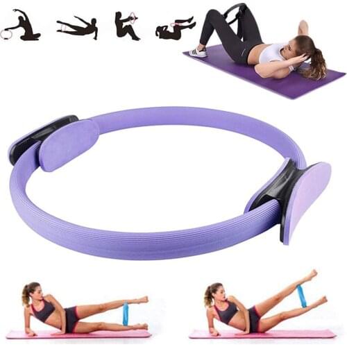 Pilates Fitness Training Ring Double Handle Pilates Yoga Ring Weight Loss Body Toning Magic Exercise Circle to Burn Fat