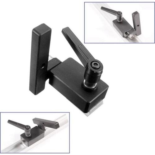 Durable 90° Rotated Miter Stopper For T-Slot T-Track Positioning and Fixing Strong Strength Effortless Woodworking Tools