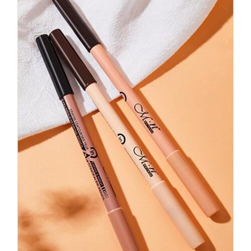 Professional Multifunction Eyeliner Concealer 2 In 1 Waterproof Long-lasting Natural Eye Beauty Cosmetic