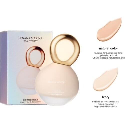 30ml Bubble Liquid Foundation Concealer Cream Moisturizing Natural Makeup Bulb Liquid Fondation Makeup Base Brighten Skin TSLM1
