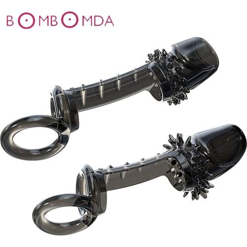 Silicone Reusable Glans Protect Penis Extender Enlargement Penis Male Prevent foreskin Cock Ring Ejaculation Delay Penis Ring