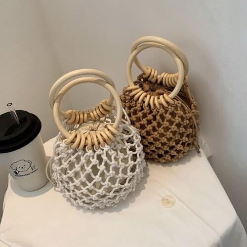 2021 Brand New Summer Small Bags For Women Weave Travel seaside Beach Bucket Bag Womens Fashion handbag