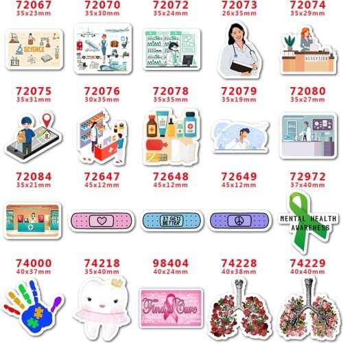 DIY Craft Supplies Sewing Accessories Cartoon Hygiene And Health Printed Planar Resins Mold 10 Pieces. PR-72067