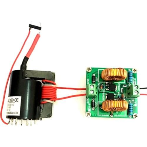 120W Mini ZVS High Frequency Induction Heating Machine Tesla High Voltage Generator Coil Jacobs Ladder Module Kit