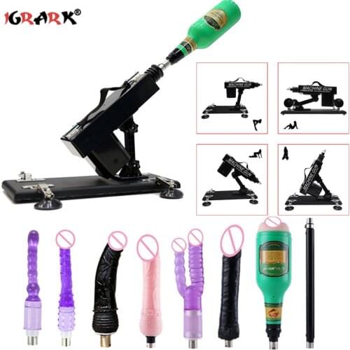 Automatic Sex Machines With Dildo Vagina Cup Adjustable Machine Vibrators Female Masturbator Retractable Sex Toys for Women Men
