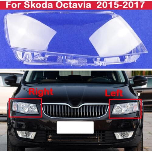 Car Headlamp Shell Headlight Cover Headlight Shell Transparent Lens Lampshade Headlamp Glass For Skoda Octavia 2015-2017