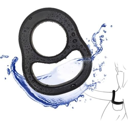 EXVOID Penis Ring Delay Ejaculation Cock Rings Adult Products Black Soft Sex Toys for Men Erection Liquid Silicone Scrotum Bind