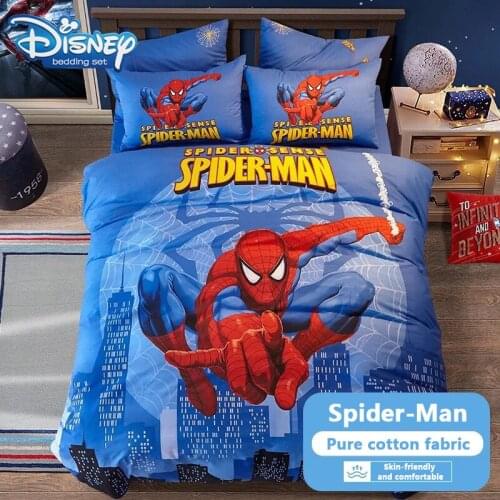 Cartoon cotton Spider-Man Duvet Cover Set 3pcs 200x230 quee Size Pink minnie mouse Bedding Sets Quilt Cover 1pc Pillowsham 2pcs