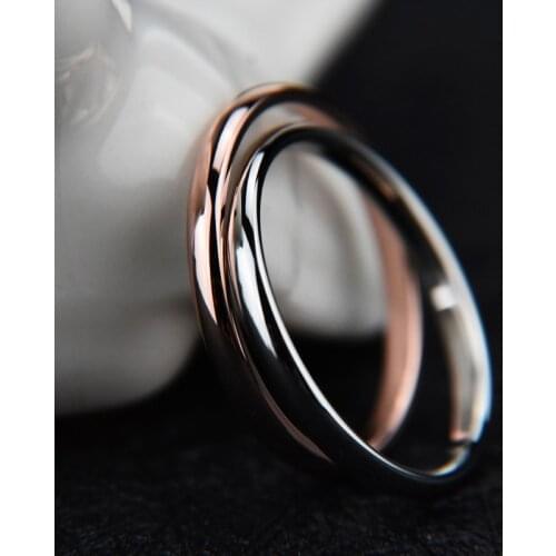 Titanium Steel Rings for Men and Women 4 Colors Anti-allergy Smooth Simple Wedding Couples Rings Bijouterie Fashion Jewelry