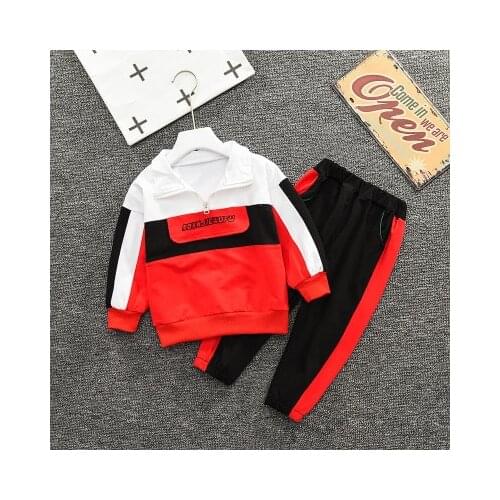 Boys Set 2pcs Autumn New Korean Letter Childrens Toddler Girls Kids Sports Jogging Bebes Childrens Wear Set Ninjago Costume