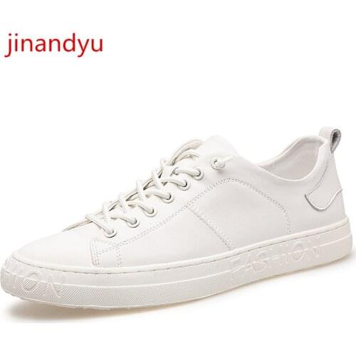 Genuine Leather Sneakers Men Casual Shoes Mans Lace Up White Sneakers Casual Loafer Shoes for Men Trainers Zapatos De Hombre