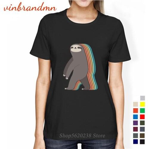 2020 Hot-sale Sleepwalker Sloth Style T-shirt Women Funny Dizzy sloth T shirts Funny tshirt harajuku Tops cotton Tee camiseta