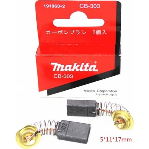 Makita 191963-2 Carbon Brush for 194996-6 CB-303 UT2204 RP0910 RP1110C SP6000 PV7000C 9403 RD1101 5740NB RF1101 RP1101 4101RH