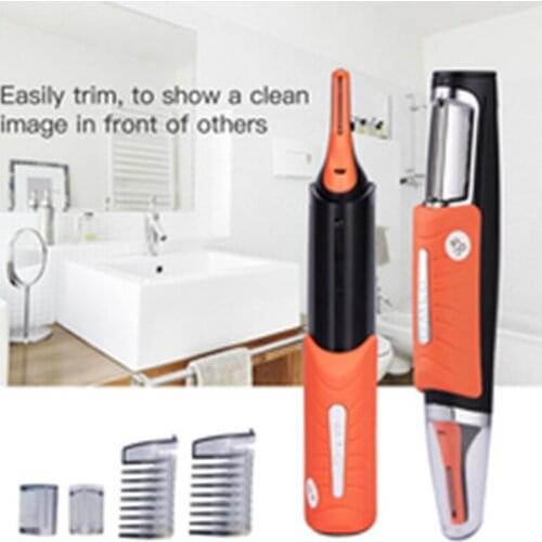 Multi Razor Micro Eyebrow Ear Nose Trimmer Removal Clipper Shaver Unisex Personal Electric Face Care Hair Trimer with LED Light