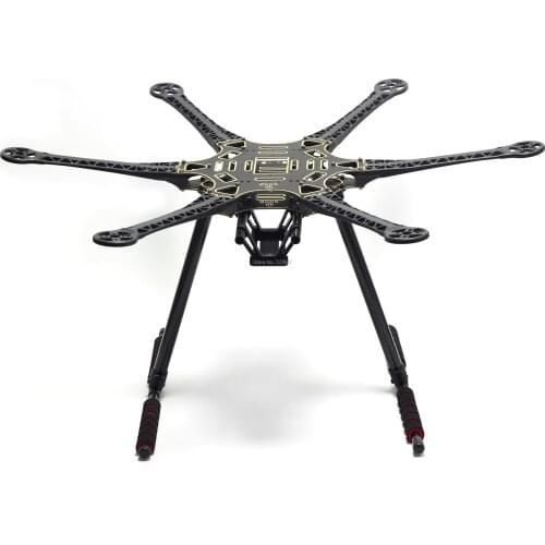 S550 F550 500 Upgrade Hexacopter Frame Kit with Unflodable Landing Gear for FPV Quadcopter Drone