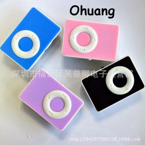 Wholesale 10 pcs Quality Clip O Button Mini MP3 Music Player with TF Card Slot
