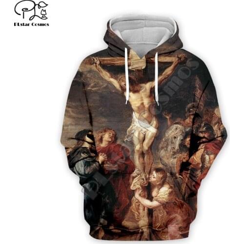 PLstar Cosmos Montage Christian Catholic God Jesus Retro Pullover NewFashion Tracksuit 3DPrint Men/Women Casual Funny Hoodies 14