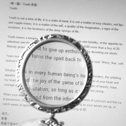 Portable Present Necklace Newspaper Reading Magnifier Pocket Decoration Pendant Decorative Gift Magnifying Glass Jewel Loupe 3x