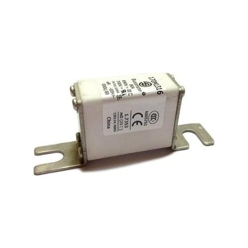 Fuses: 170M1314 50A 690V / 170M1315 63A / 170M1316 80A / 170M1317 100A / 170M1318 125A 690V aR