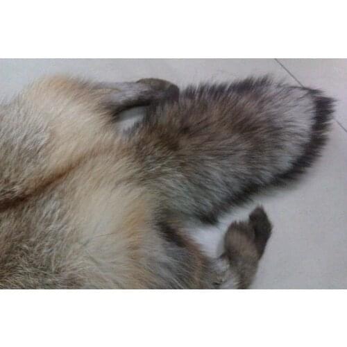 Luxury Fabric Style 3 material stuff leather fox real fur cheap and good quality Garment Textile accessories free ship