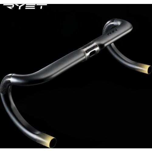 2021 RYET Carbon Handlebar Road Bicycle UD Matt Bike Handle Bar Bicycle Bent Bar 40 42 44cm HandleBar 31.8mm Bike Parts