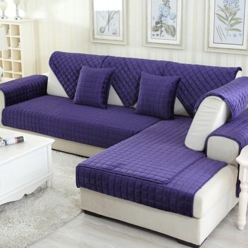 Thicken L shape Sofa Cover No Slip Resistant Slipcover Seat European Couch Cover Sofa Towel for Living Room Decor