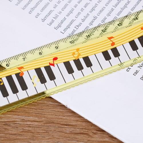 1pc Music Ruler Primary School Students Painting Measuring Scale Creative Ruler