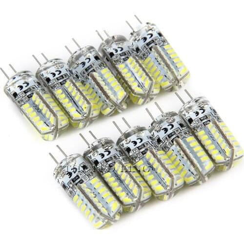 10pcs/lot 9W 48LED G4 LED Lamp AC DC 12V SMD 3014 White/Warm White Light 360 Degree Angle