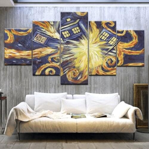5 Piece Canvas painting Modern Abstract Art Home Decor Oil painting Wall Art Picture Canvas Prints Poster Living Room Decoration